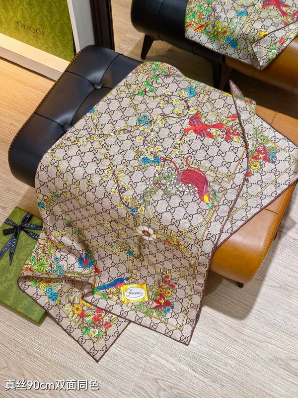 Gucci silk scarf sgc2507 90X90cm E062213
